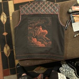 Black and Red Milwaukee Vest